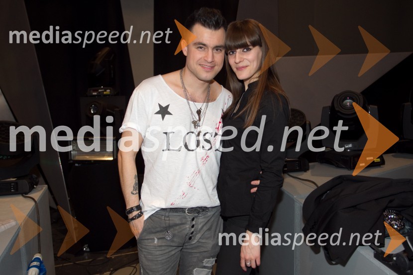  Omar Naber, glasbenik;  Ana Ogrin, oblikovalkaEMA 2014, zmagovalka je Tinkara Kovač!