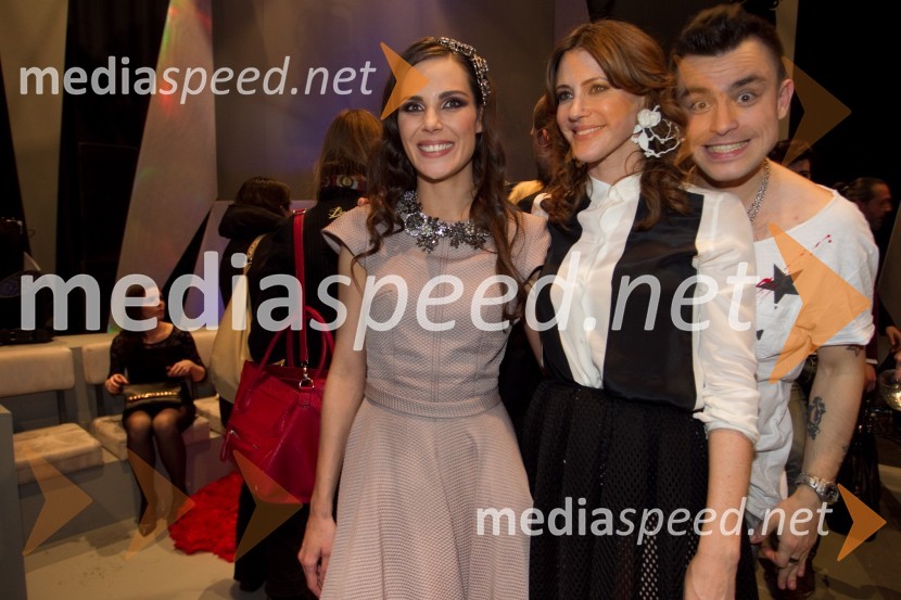  Ula  Furlan, igralka;  Hannah Mancini, pevka;  Omar Naber, glasbenikEMA 2014, zmagovalka je Tinkara Kovač!