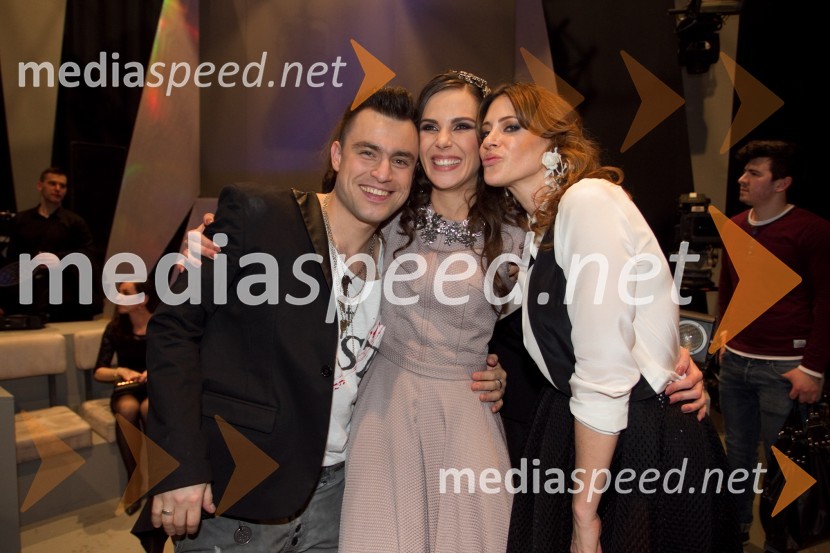  Omar Naber, glasbenik;  Ula  Furlan, igralka;  Hannah Mancini, pevkaEMA 2014, zmagovalka je Tinkara Kovač!