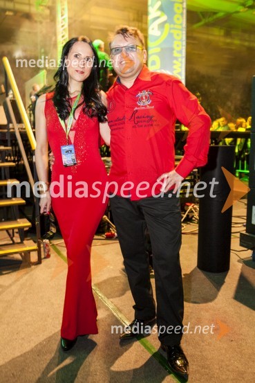  Anita Gošte, voditeljica;  Davorin Obajdin, DJ DadyAktualov dan žena 2014