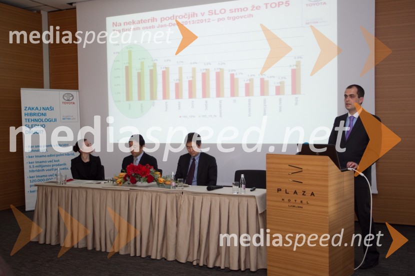  Jasna Baller, vodja službe za odnose z javnostmi Toyota Slovenija;  Akira Kimura;  Masahiro Kuwahara, predsednik & Ceo Toyota Adria ;  Gregor  Mauko, direktor Toyota SlovenijaAkira Kimura je novi predsednik Toyota Adria