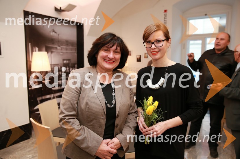 Majda Kvar, Muzej novejše zgodovine Celje;  Mojca Črešnik, oblikovalka razstaveBrlog igrač, otvoritev razstave, Muzej novejše zgodovine Celje
