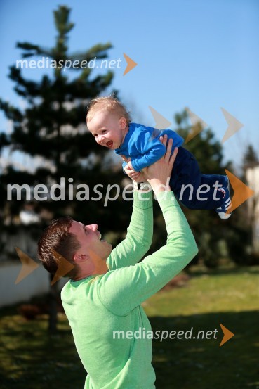  Matej Žagar, speedwayist;  Felix ŽagarMatej Žagar z družino