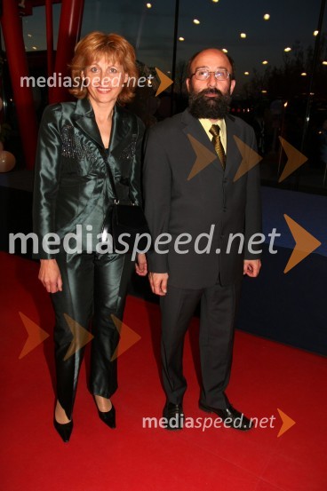 Irena Vide, direktorica TV Novo mesto in Slobodan Jovič, novinarRazglasitev naj meščanke in naj meščana Novega mesta