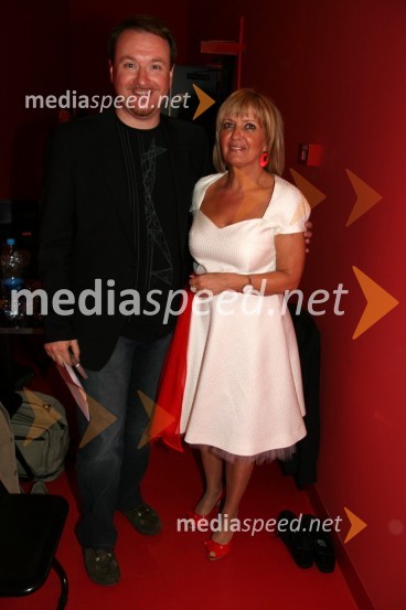 Patrik Greblo, direktor Avditorija Portorož in Jasna Šinkovec, urednica časopisa Novi MedijRazglasitev naj meščanke in naj meščana Novega mesta