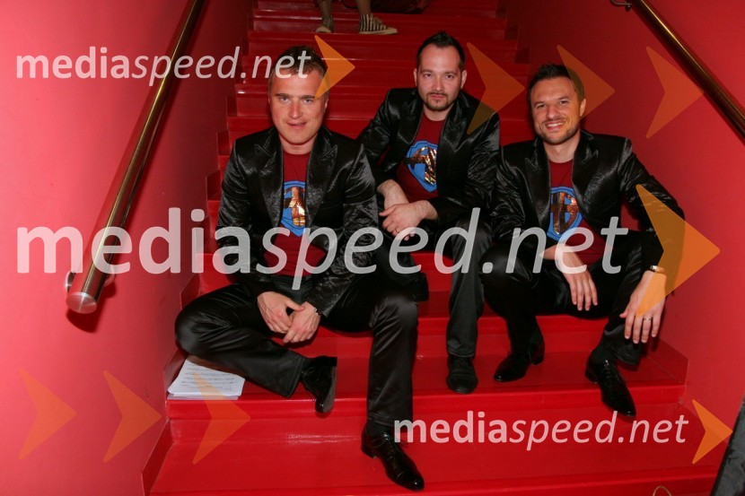 Matjaž Robavs, Aljaž Farasin in Metod Žunec, člani skupine EroikaRazglasitev naj meščanke in naj meščana Novega mesta