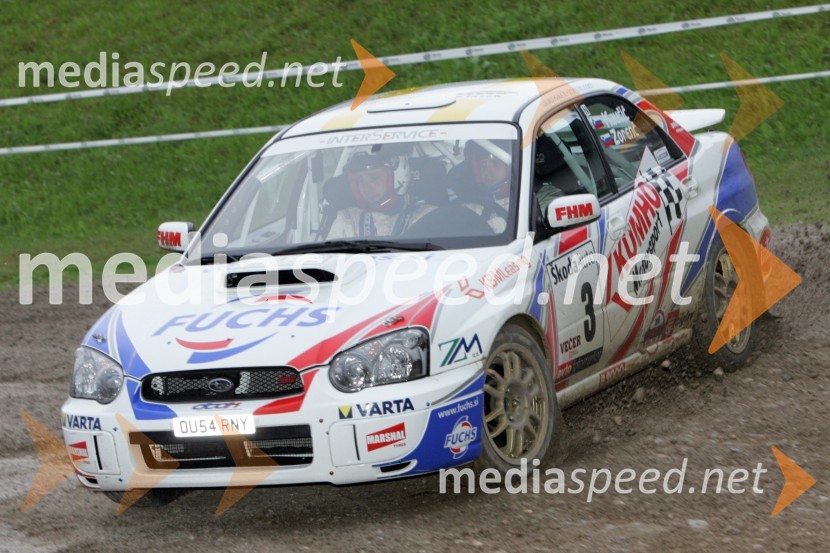 Tomaž Kaučič in Peter Zorenč (Slovenija)RALLY, 3.Škoda rally Maribor