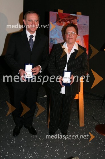 Jože Colarič, predsednik uprave Krka d.d. in Naj meščan Novega mesta 2006 in Ana Bevc, Naj meščanka Novega mesta 2006Razglasitev naj meščanke in naj meščana Novega mesta