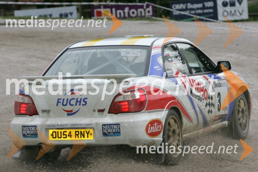 Tomaž Kaučič in Peter Zorenč (Slovenija)RALLY, 3.Škoda rally Maribor