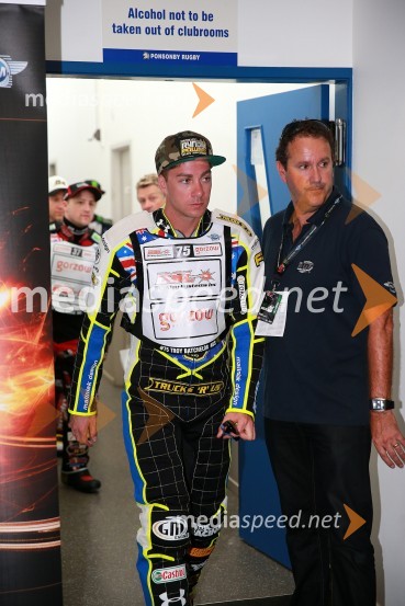  Troy Batchelor, speedwayist (Avstralija)Speedway GP 2014, VN Nova Zelandija, uradna predstavitev voznikov in prvi prosti trening