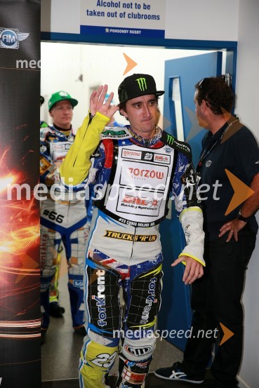  Chris Holder, speedwayist (Avstralija)Speedway GP 2014, VN Nova Zelandija, uradna predstavitev voznikov in prvi prosti trening