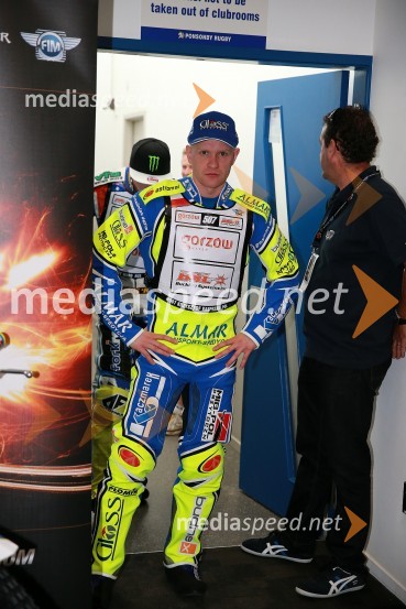  Krzysztof  Kasprzak, speedwayist (Poljska)Speedway GP 2014, VN Nova Zelandija, uradna predstavitev voznikov in prvi prosti trening