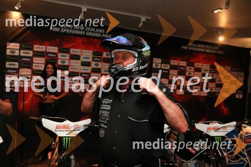  Bill Buckey, BSL, Buckley SistemsSpeedway GP 2014, VN Nova Zelandija, uradna predstavitev voznikov in prvi prosti trening