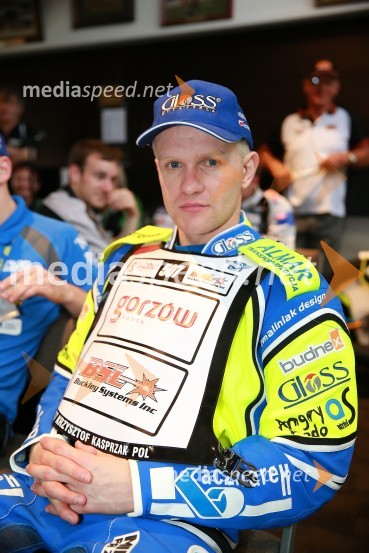  Krzysztof  Kasprzak, speedwayist (Poljska)Speedway GP 2014, VN Nova Zelandija, uradna predstavitev voznikov in prvi prosti trening