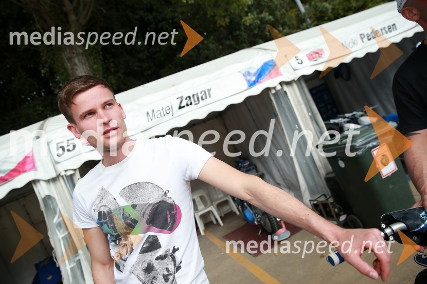  Matej Žagar, speedwayist (Slovenija)Speedway GP 2014, VN Nova Zelandija, uradna predstavitev voznikov in prvi prosti trening