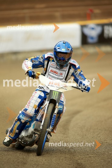 Fredrik  Lindgren, speedwayist (Švedska)Speedway GP 2014, VN Nova Zelandija, uradna predstavitev voznikov in prvi prosti trening