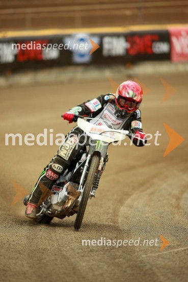  Tai  Woffinden, speedwayist (Velika Britanija)Speedway GP 2014, VN Nova Zelandija, uradna predstavitev voznikov in prvi prosti trening