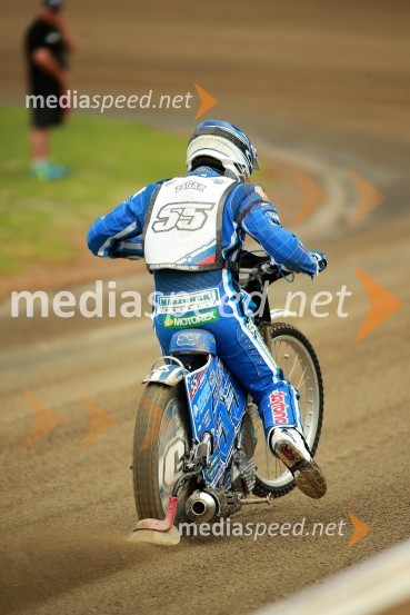  Matej Žagar, speedwayist (Slovenija)Speedway GP 2014, VN Nova Zelandija, uradna predstavitev voznikov in prvi prosti trening