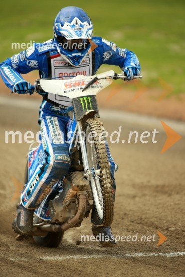  Matej Žagar, speedwayist (Slovenija)Speedway GP 2014, VN Nova Zelandija, uradna predstavitev voznikov in prvi prosti trening