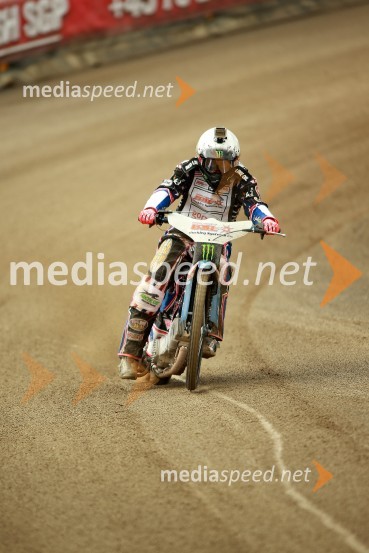  Greg  Hancock, speedwayist (ZDA)Speedway GP 2014, VN Nova Zelandija, uradna predstavitev voznikov in prvi prosti trening