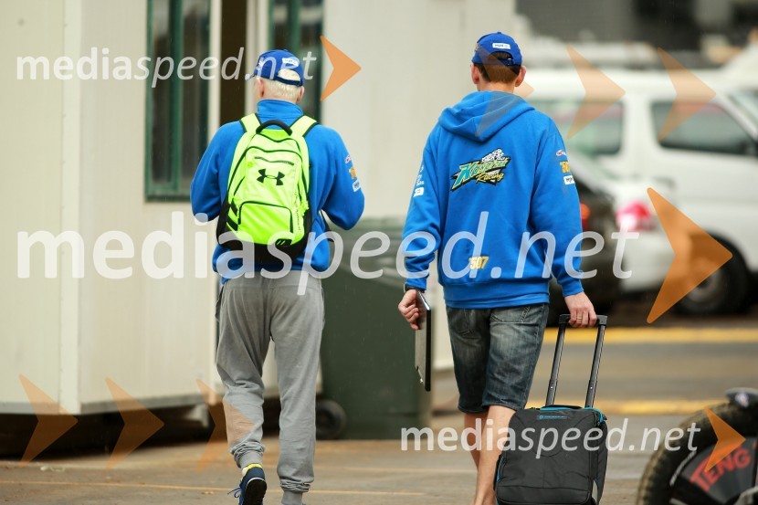  Krzysztof  Kasprzak, speedwayist (Poljska);  ... Speedway GP 2014, VN Nova Zelandija, uradna predstavitev voznikov in prvi prosti trening