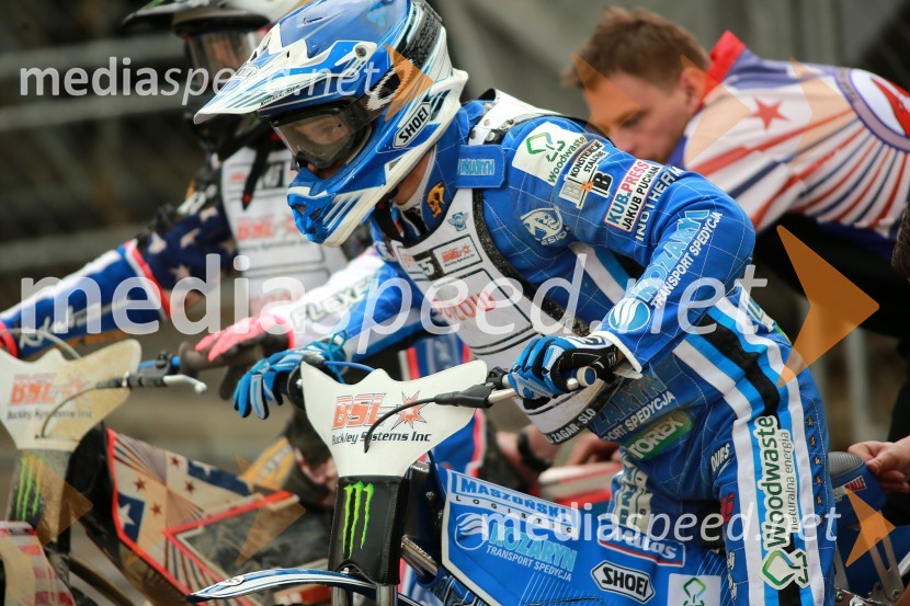  Matej Žagar, speedwayist (Slovenija)Speedway GP 2014, VN Nova Zelandija, uradna predstavitev voznikov in prvi prosti trening