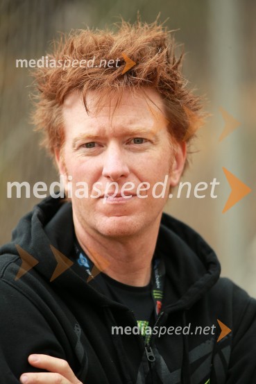  Jason Crump, nekdanji speedwayistSpeedway GP 2014, VN Nova Zelandija, uradna predstavitev voznikov in prvi prosti trening