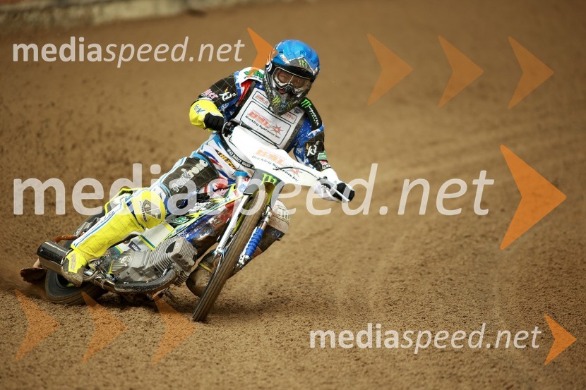  Darcy  Ward, speedwayist (Avstralija)Speedway GP 2014, VN Nova Zelandija, uradna predstavitev voznikov in prvi prosti trening
