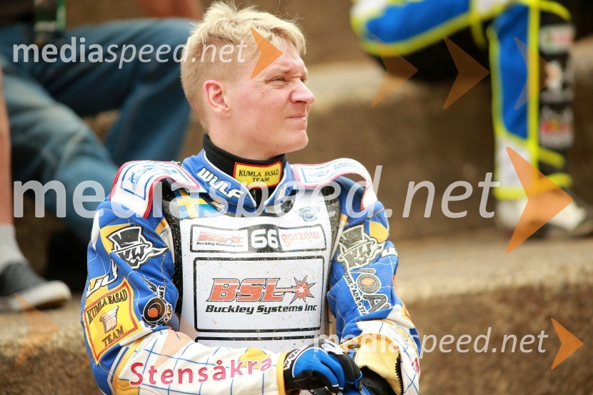  Fredrik  Lindgren, speedwayist (Švedska)Speedway GP 2014, VN Nova Zelandija, uradna predstavitev voznikov in prvi prosti trening