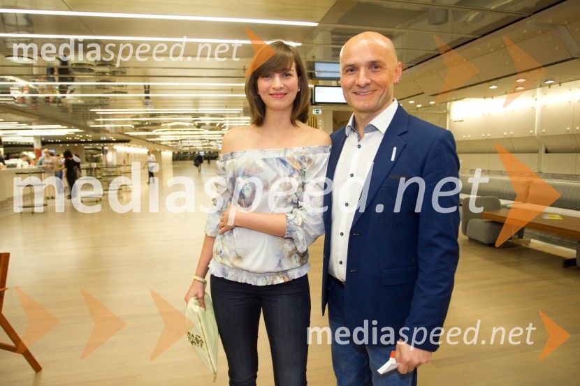  Katja Kovačič, PR POP tv;  Branko Čakarmiš,  programski direktor Pro PlusaČista norišnica, premiera komedije