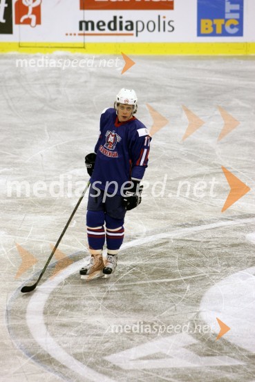 Anže Kopitar, hokejistHokejska tekma med Slovenijo in Madžarsko