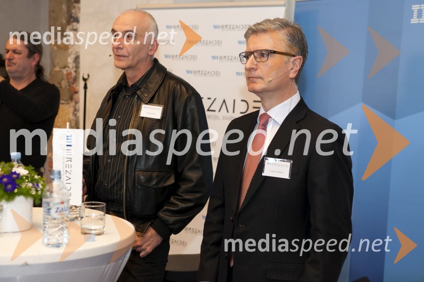  Ivo Boscarol, generalni direktor Pipistrel d.o.o.;  Franjo Bobinac, predsednik uprave Gorenje d.d.Mreža idej: konferenca Marčeve ide