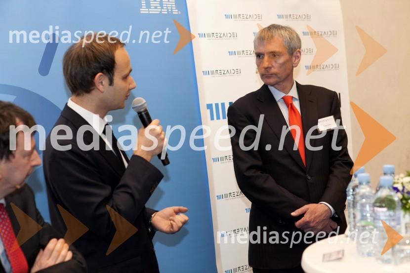 mag. Gregor Cigüt, Mreža idej;  Sandi Češko, predsednik upravnega odbora Studio Moderna d.o.o.Mreža idej: konferenca Marčeve ide