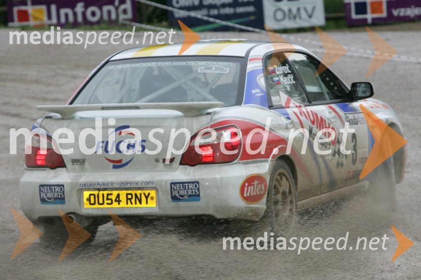 Tomaž Kaučič in Peter Zorenč (Slovenija)RALLY, 3.Škoda rally Maribor