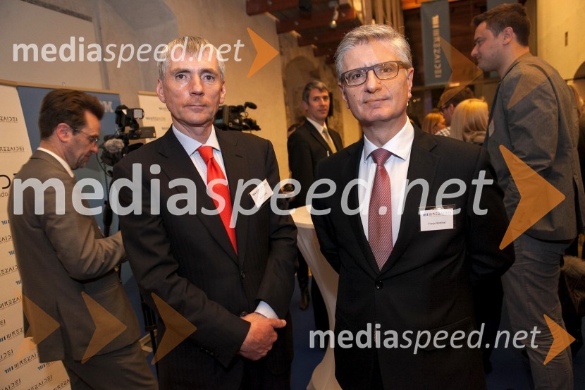  Sandi Češko, predsednik upravnega odbora Studio Moderna d.o.o.;  Franjo Bobinac, predsednik uprave Gorenje d.d.Mreža idej: konferenca Marčeve ide