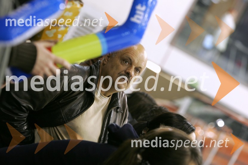 Jos Zalokar, igralecHokejska tekma med Slovenijo in Madžarsko