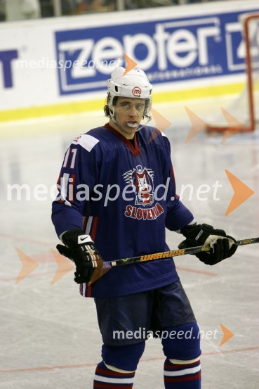 Anže Kopitar, hokejistHokejska tekma med Slovenijo in Madžarsko