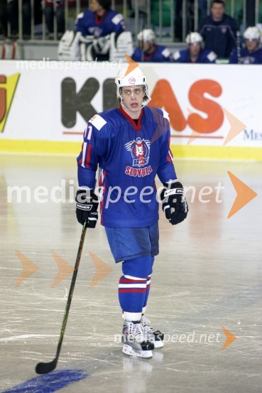 Anže Kopitar, hokejistHokejska tekma med Slovenijo in Madžarsko