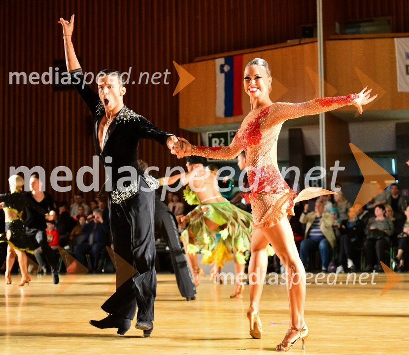  Kristijan Burazer, plesalec;  Martina  Plohl, plesalkaLjubljana open 2014, sobota