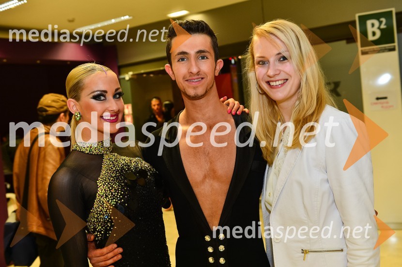  Anja Pritekelj, plesalka;  Matej Pritekelj, plesalec;  Valerija Rahle, nekdanja plesalka in učiteljica plesaLjubljana open 2014, sobota