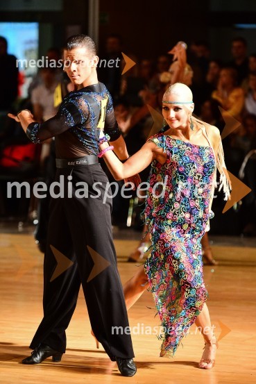  Bojan Lazareski, plesalec;  Tjaša Novak, plesalkaLjubljana open 2014, sobota