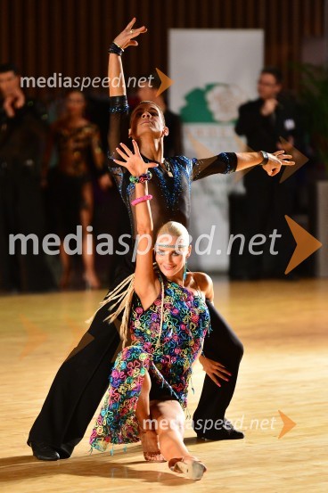  Bojan Lazareski, plesalec;  Tjaša Novak, plesalkaLjubljana open 2014, sobota
