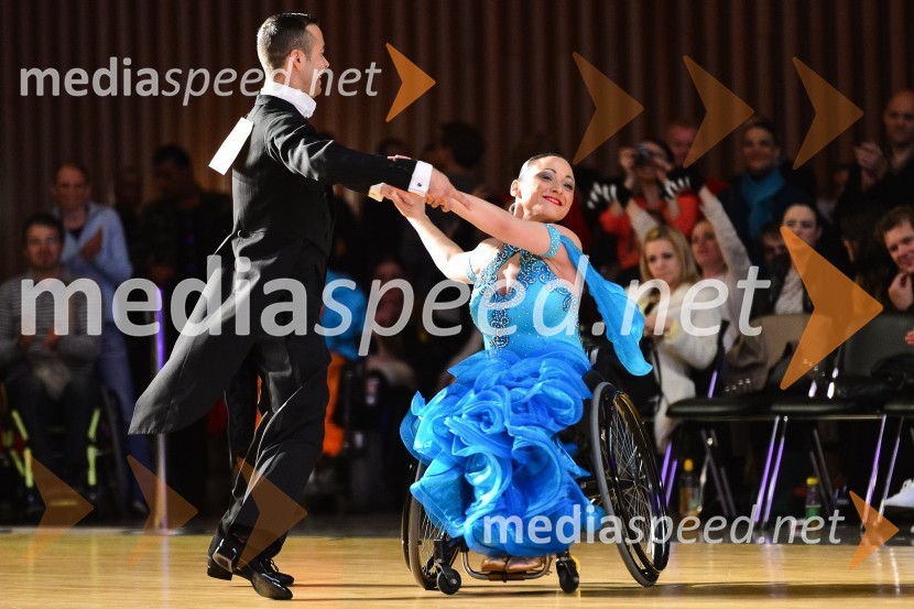  Klemen  Pirman, plesalec;  Barbara  Šamperl, plesalkaLjubljana open 2014, sobota