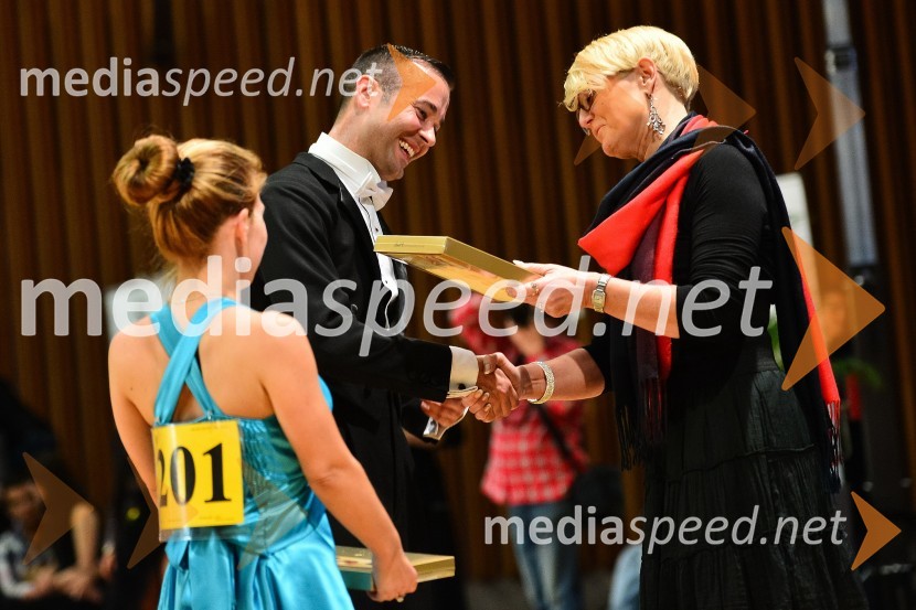  ... ;  Klemen  Pirman, plesalec;  Metka Mesesnel Bizilj, plesna pedagoginjaLjubljana open 2014, sobota