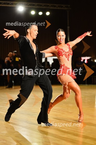  Kristijan Burazer, plesalec;  Martina  Plohl, plesalkaLjubljana open 2014, sobota