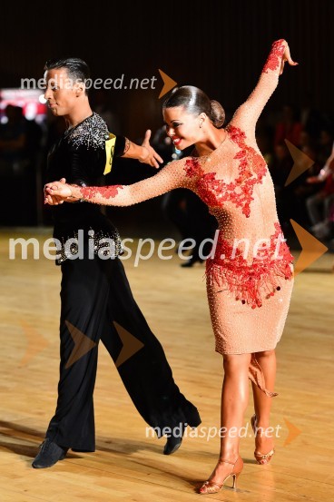  Kristijan Burazer, plesalec;  Martina  Plohl, plesalkaLjubljana open 2014, sobota