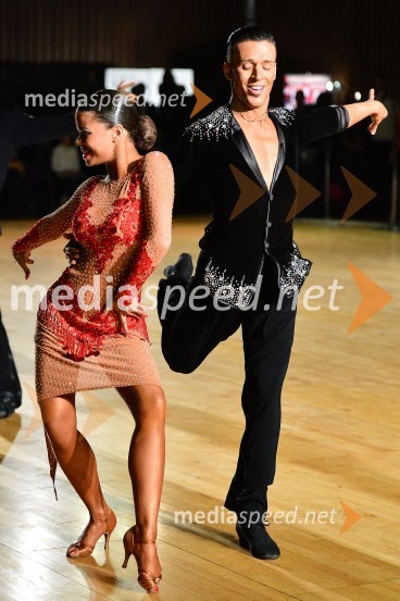  Martina  Plohl, plesalka;  Kristijan Burazer, plesalecLjubljana open 2014, sobota