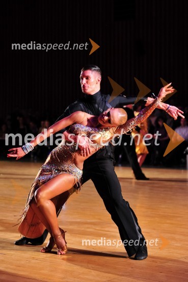  Miha Vodičar, plesalec;  Nadiya  Bychkova, plesalkaLjubljana open 2014, sobota