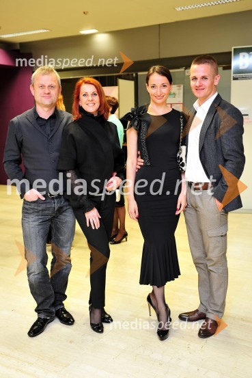  Damjan Küzmič, poslovnež;  Katarina Venturini, nekdanja plesalka;  Irena Rugelj Krajcer, modna oblikovalka;  Matej Krajcer, nekdanji plesalecLjubljana open 2014, sobota