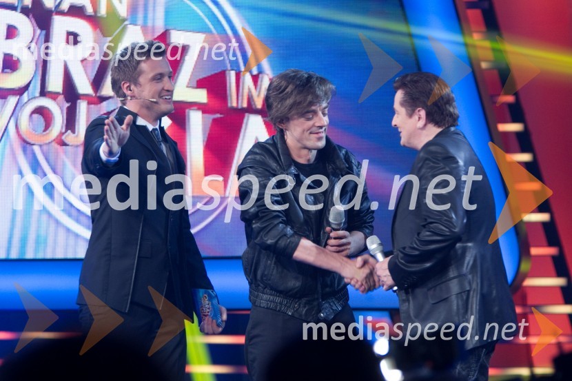  Denis Avdić, voditelj;  Tomaž Klepač, pevec;  Danijel Popović, pevecZnan obraz ima svoj glas